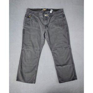 Ariat Jeans Mens 40x30 Gray Rebar M4 Low Rise Boot Cut Dark Wash Western Work